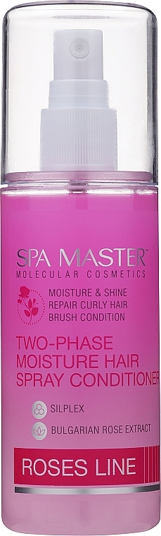 Moisturizing Biphase Spray Conditioner with Bulgarian Rose Extract - Spa Master — photo N7