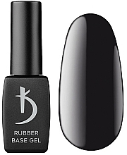 Rubber Base Gel Polish, black - Kodi Professional Rubber base Gel Black — photo N1