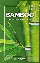 Fragrances, Perfumes, Cosmetics Firming Sheet Mask with Bamboo Extract - The Saem Natural Bamboo Mask Sheet