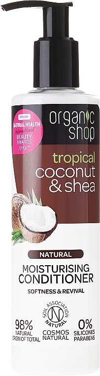 Hair Conditioner "Coconut & Shea Butter" - Organic Shop Coconut And Shea Conditioner — photo N1