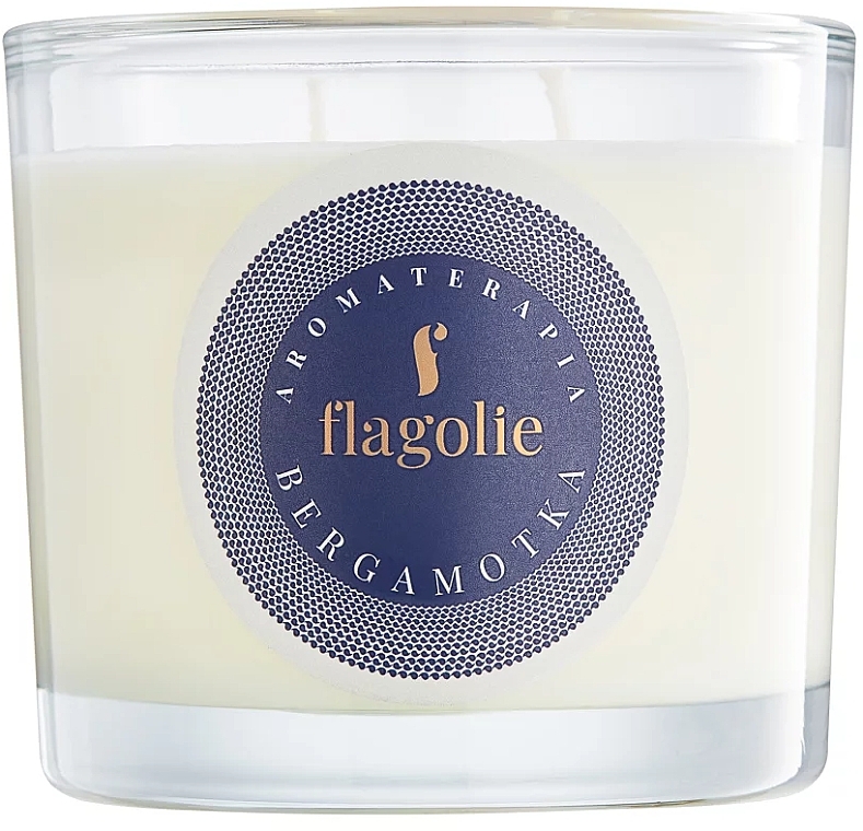 Bergamot Scented Candle in Glass - Flagolie Fragranced Candle Bergamot — photo N1