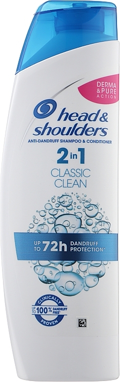 2-in-1 Anti-Dandruff Shampoo "Base Care" - Head & Shoulders Classic Clean — photo N3