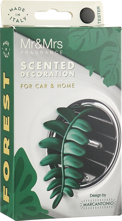 Mr&Mrs Fragrance - Cesare Car Air Freshener, Forest Fern Green — photo N4