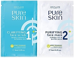 Fragrances, Perfumes, Cosmetics Face Scrub and Mask - Oriflame Pure Skin Face Scrub & Mask