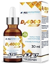 Vitamin D3 Drops - AllNutrition Vitamin D3 4000 Drops — photo N2