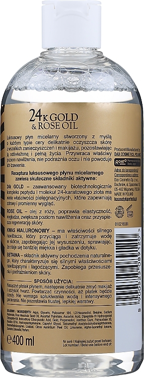 Micellar Face Fluid - Perfecta 24k Gold & Rose Oil — photo N2