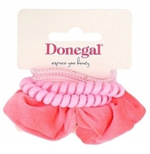 Fragrances, Perfumes, Cosmetics Hair Ties Set, FA-5833, 5 pcs, pink - Donegal