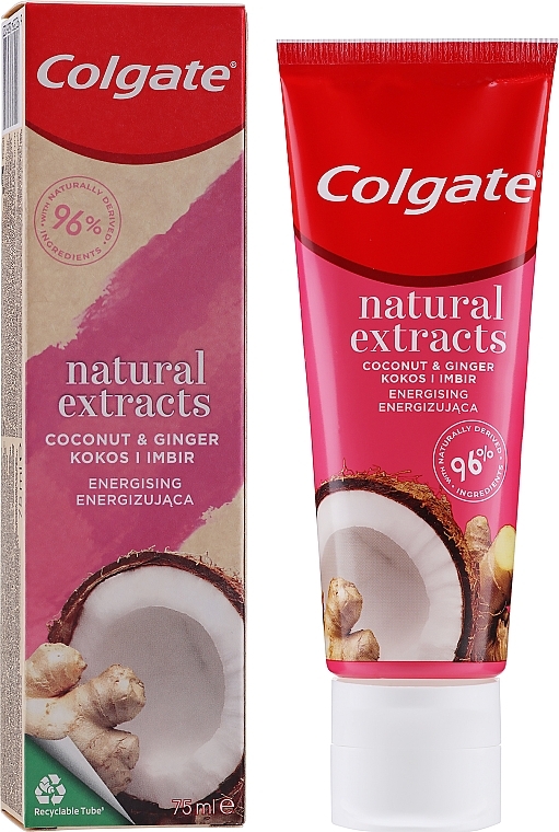 Toothpaste "Coconut & Ginger" - Colgate Natural Extracts Coconut & Ginger Toothpaste — photo N2