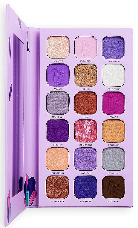 Makeup Palette - I Heart Revolution Book Of Spells Eyeshadow Palette Fortunes And Crystals — photo N3