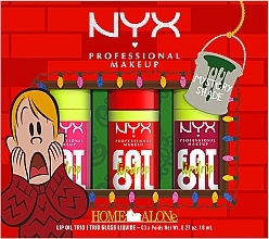 NYX Professional Makeup Home Alone Fat Oil Lip Drip Trio (3xlip/oil/4.8ml)	 - リップメイクアップキット — photo N2