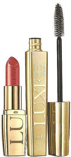 Set - Avon Luxe Rose Silk (mascara/7ml + lipstick/3.6g) — photo N1