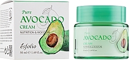 Fragrances, Perfumes, Cosmetics Pure Face Cream with Avocado Extract - Esfolio Pure Avocado Cream