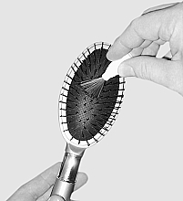 Massage Hair Brush Cleansing Tool, 6 cm - Titania — photo N3