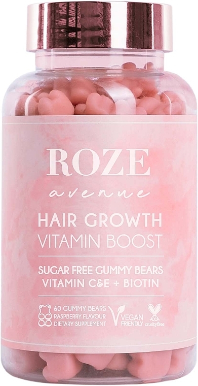 Hair Growth Dietary Supplement - Roze Avenue Luxury Hair Growth Gummy Bears — photo N1