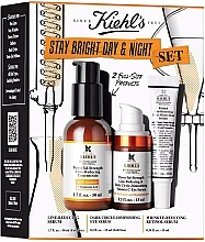 Fragrances, Perfumes, Cosmetics キット - Kiehl's Stay Bright Day & Night Skincare Set (concentrate/50ml + serum/15ml + serum/10ml)