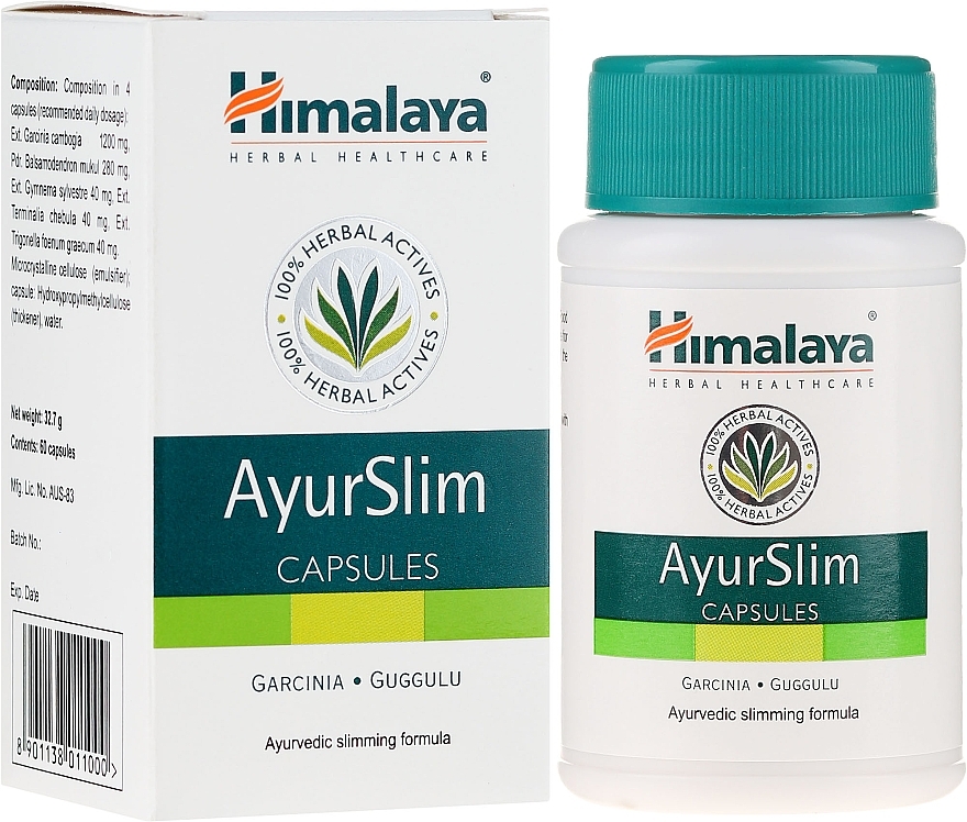 Dietary Supplement "AyurSlim" - Himalaya Herbals AyurSlim — photo N1