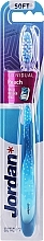 Fragrances, Perfumes, Cosmetics Soft Toothbrush, blue with winter landscape - Jordan Individual Reach Soft