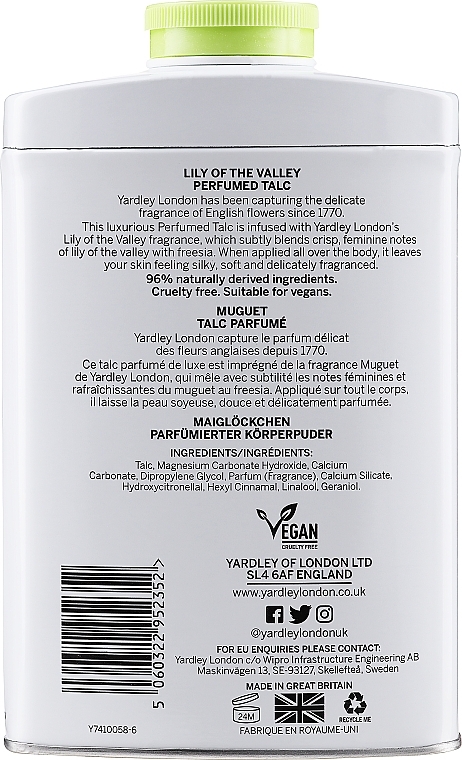 Yardley Contemporary Classics Lily Of The Valley - Perfumed Talc — photo N14