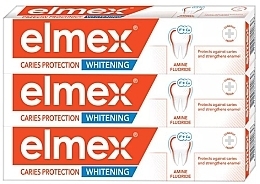 Fragrances, Perfumes, Cosmetics Toothpaste Set - Elmex Caries Protection Whitening (toothpaste/3x75ml)