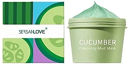 Fragrances, Perfumes, Cosmetics Cleansing Mud Face Mask with Cucumber - Sersanlove Cucumber Cleansing Mud Mask