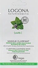 Face Cleansing Bio Mask for Oily & Combination Skin - Logona Facial Care Cleansing Mask — photo N1