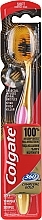 Soft Toothbrush, pink & gold - Colgate 360 Charcoal Gold Soft Toothbrush — photo N3
