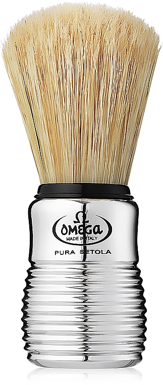 Shaving Brush, 10081, silver - Omega — photo N5