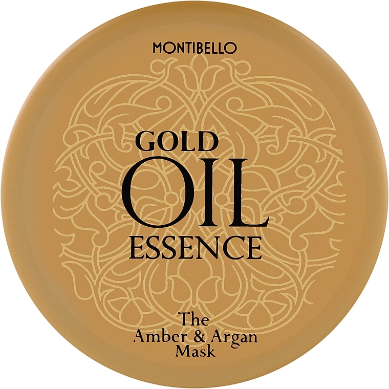 Hair Mask - Montibello Gold Oil Essence The Amber And Argan Mask — photo N1