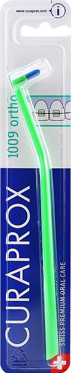 Mono Toothbrush Single CS 1009, green-dark blue - Curaprox — photo N1