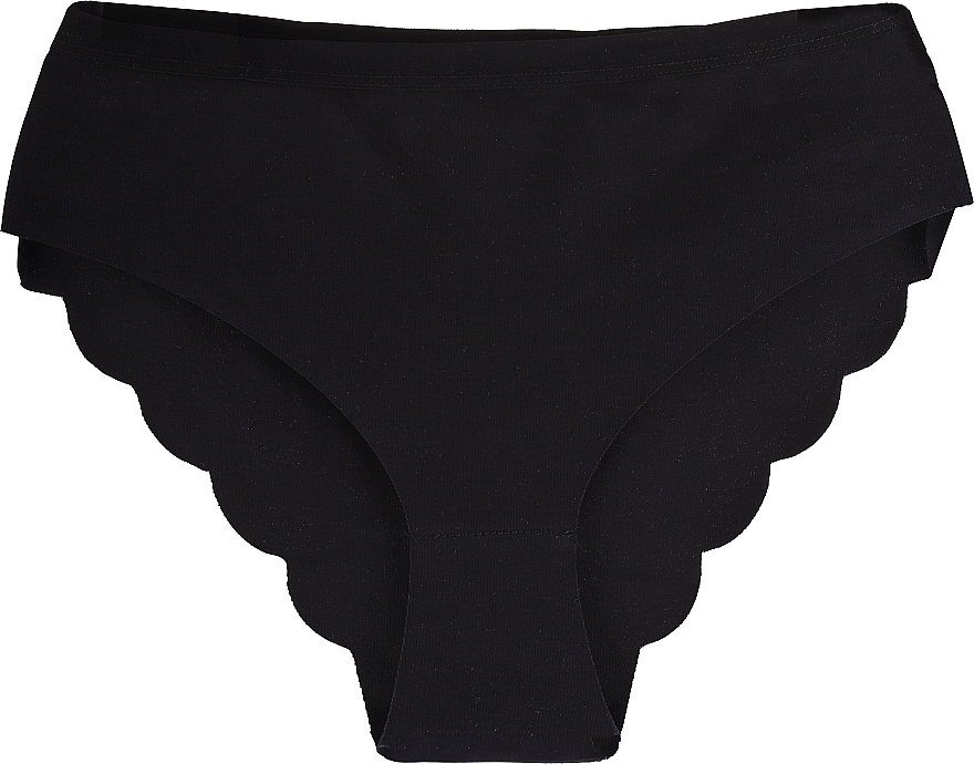 Cotton Bikini Panties 'Figi', black - Moraj — photo N1