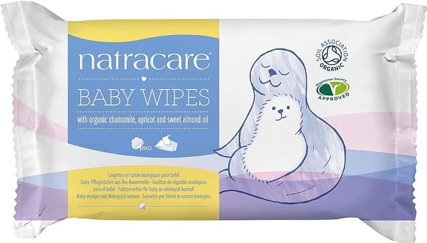 Baby Wet Wipes - Natracare Organic Cotton Baby Wipes — photo N1