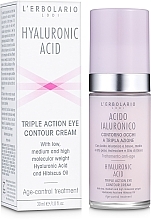 Fragrances, Perfumes, Cosmetics Eye Cream with Hyaluronic Acid - L'Erbolario Acido Ialuronico Contorno occhi 