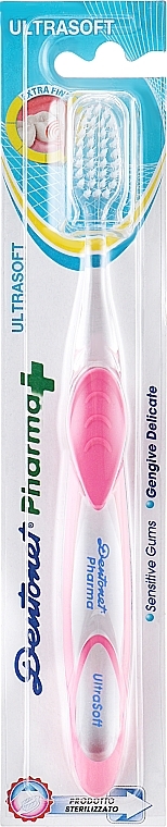 Toothbrush, ultra-soft, pink - Dentonet Pharma UltraSoft Toothbrush — photo N2