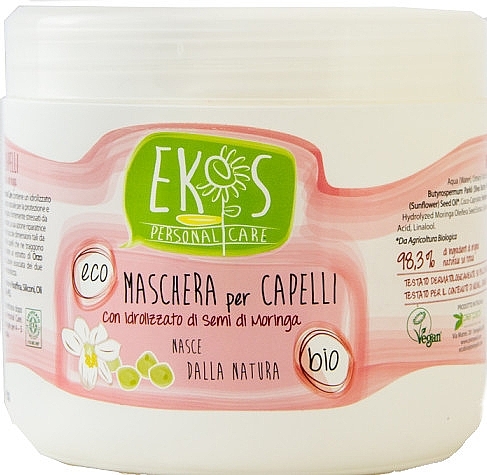 Hydrolyzed Moringa Seed Protein Hair Mask - Ekos Personal Care — photo N4