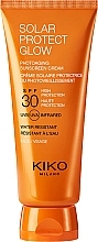 Fragrances, Perfumes, Cosmetics Facial Sun Cream - Kiko Milano Solar Protect Glow Cream SPF30