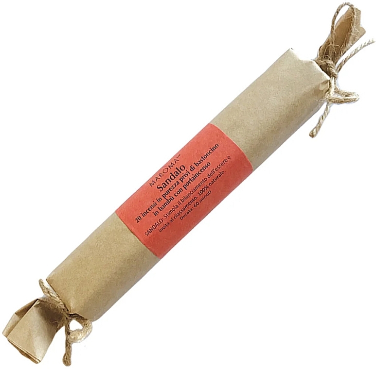 Sandalwood Natural Incense - Maroma Bambooless Incense Sandalwood — photo N2