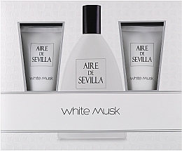 Instituto Espanol Aire de Sevilla White Musk - Set (edt/150 ml + b/cr/150 ml + sh/gel/150 ml) — photo N3