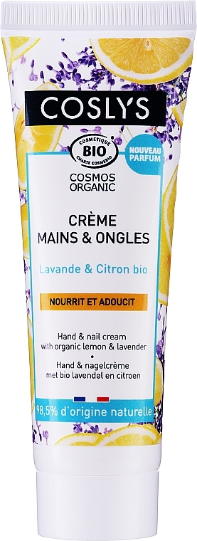 Lavender & Lemon Hand Cream - Coslys Hand & Nail Cream — photo N1