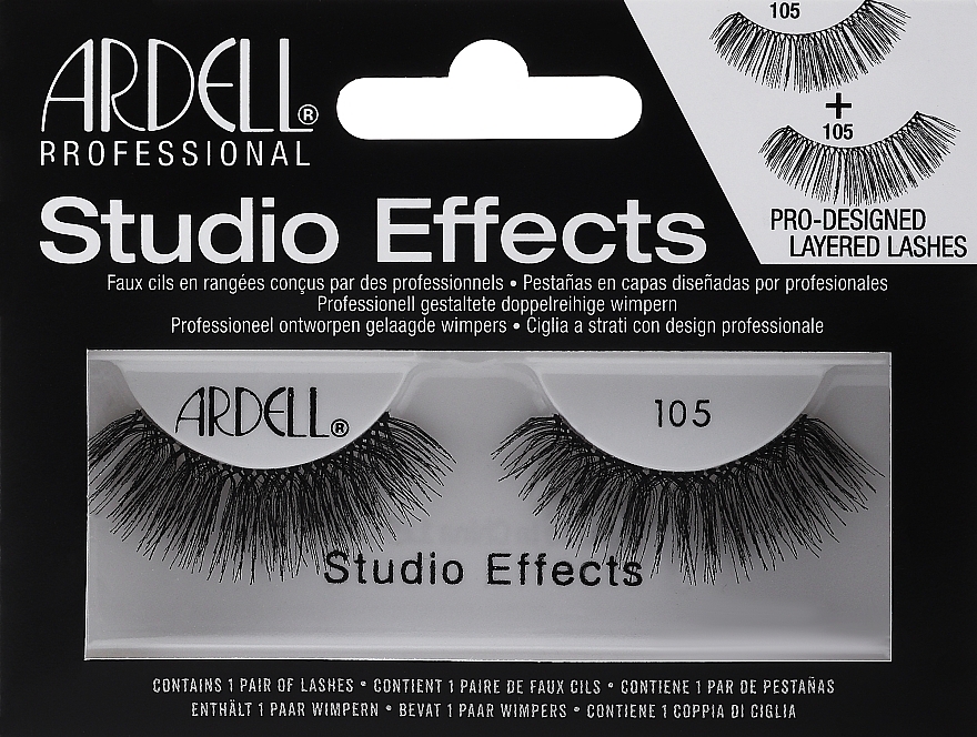 False Lashes - Ardell Studio Effect 105 — photo N1