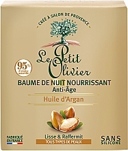 Anti-Aging Night Face Balm with Argan Oil - Le Petit Olivier Night Balm Anti-aging Argan Oil — photo N22