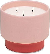 Fragrances, Perfumes, Cosmetics Scented Candle 'Sparkling Grapefruit', 3 wicks - Paddywax Colour Block Ceramic Candle Pink Sparkling Grapefruit