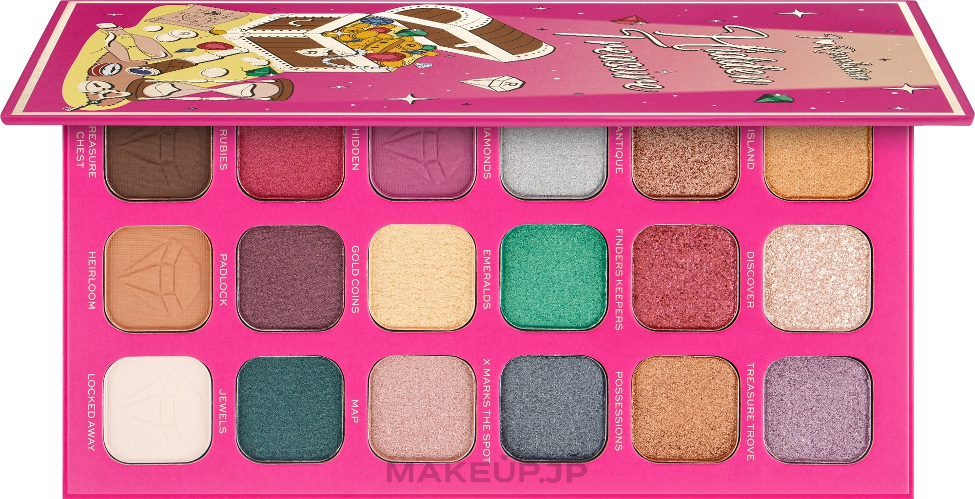 Eyeshadow Palette - I Heart Revolution Book of Spells Hidden Treasure Eyeshadow Palette — photo 18 g