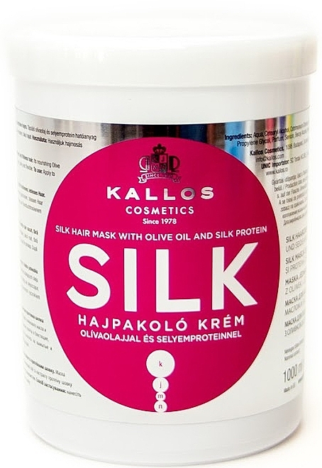 Nourishing Hair Mask - Kallos Cosmetics Kallos Cosmetics Silk Hair Mask — photo N8