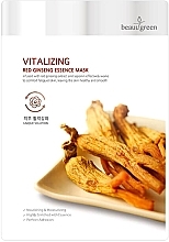 Facial Sheet Mask with Red Ginseng Extract - Beauugreen Vitalizing Red Ginseng Essence — photo N1