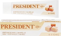 Fragrances, Perfumes, Cosmetics Baby Toothpaste "Caramel", 0-3 years - PresiDENT