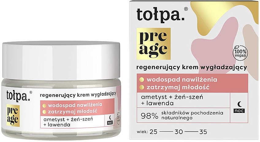 Regenerating Night Face Cream - Tolpa Pre Age — photo N1