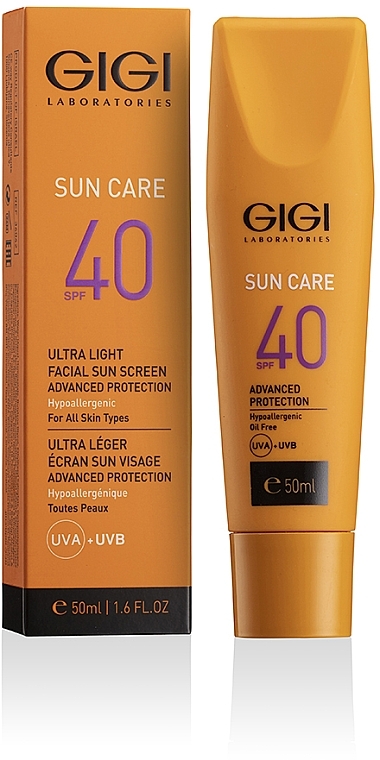 Moisturizing Light Facial Emulsion SPF 40 - Gigi Sun Care Ultra Light Facial Sun Screen SPF-40 — photo N2