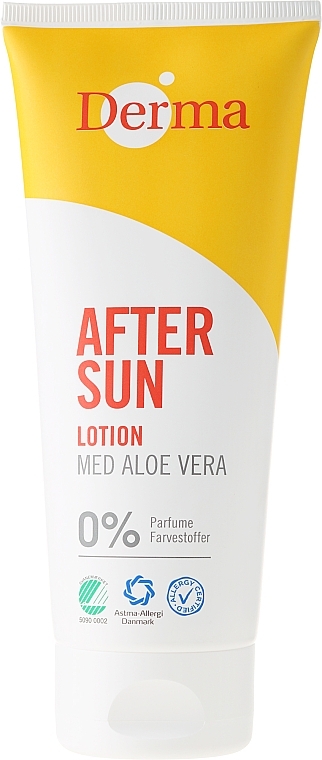 After Tanning Lotion with Aloe Extract - Derma After Sun Lotion Med Aloe Vera — photo N2