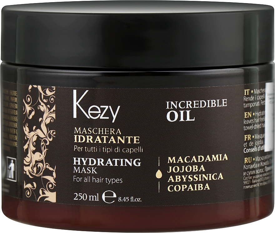 Moisturizing Hair Mask - Kezy Incredible Oil Hydrating Mask — photo N6