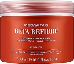 Fragrances, Perfumes, Cosmetics Repairing Mask for Damaged Hair - Medavita Beta Refibre Recontructive Hair Mask